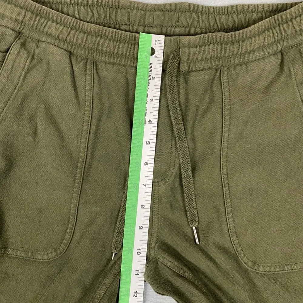 Athleta Farallon Jogger Cotton Joggers Pants Womens Medium Olive Green